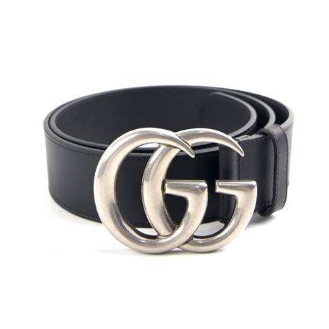 mens black vest black jeans silver gucci belt|black Gucci signature leather belt.